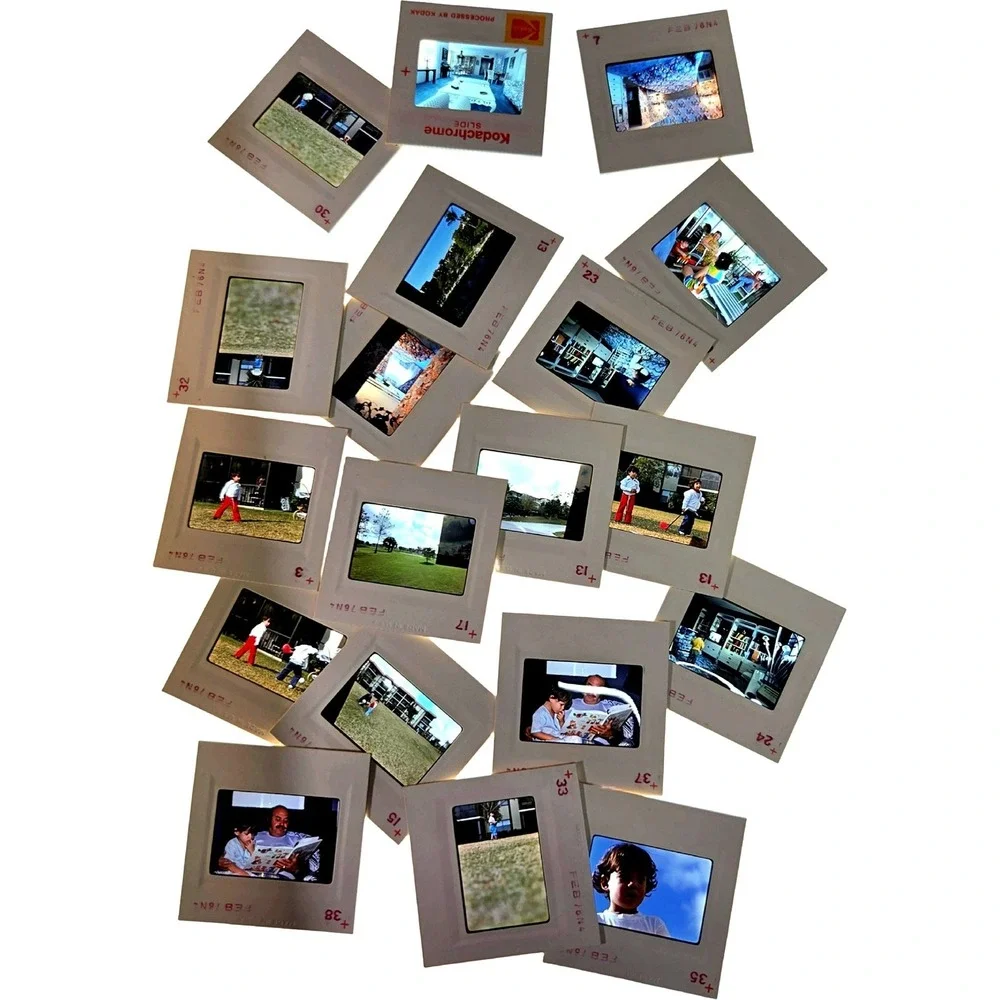 Kodak Vintage 35mm Slide Film Found Footage Mystery Lot 1970s 1980s Archive